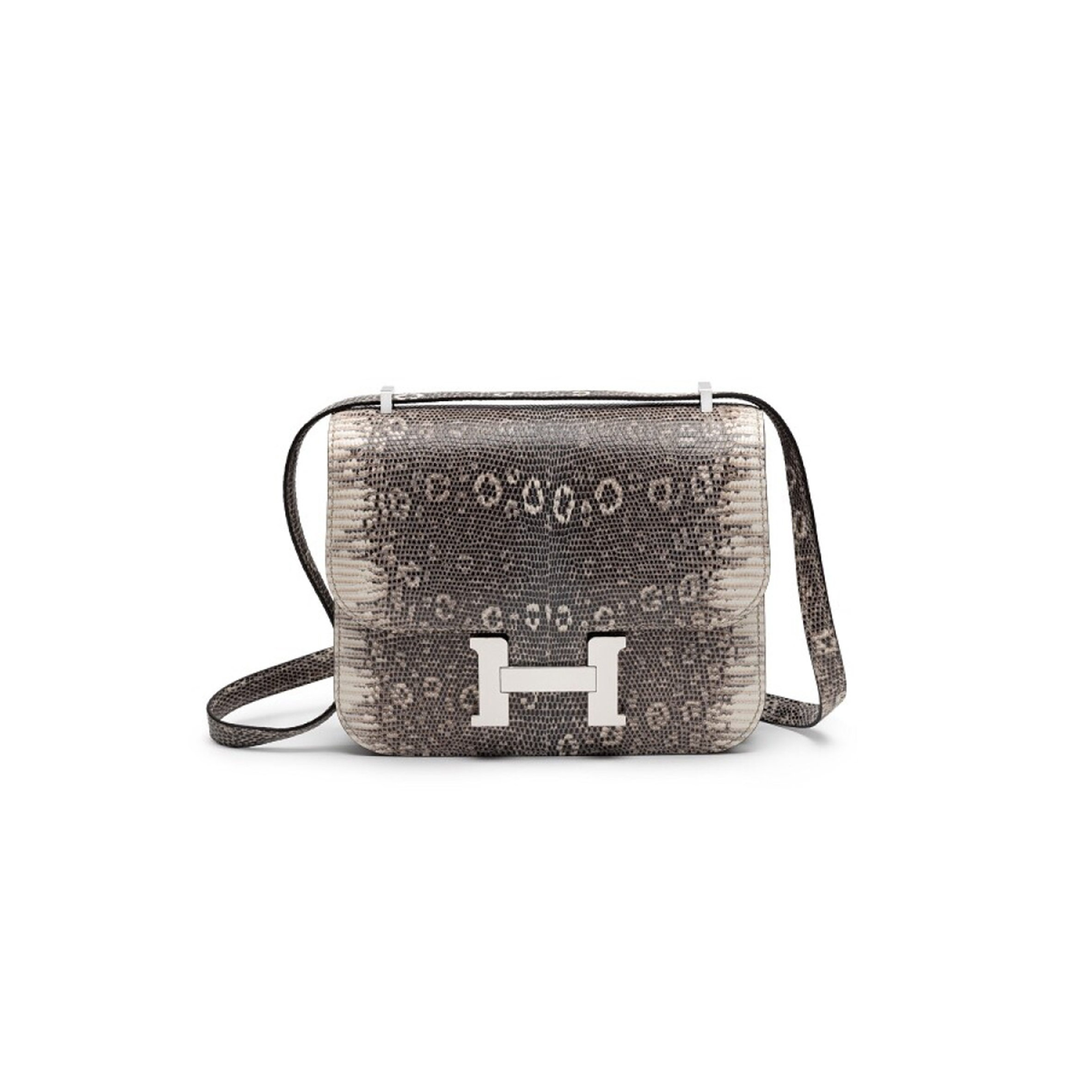 HERMES MASTER CONSTANCE 18 VEAU LIZARD H028369CK1B(19*15*4cm)